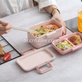 Doppelschichten Bambusfaser Bento Lunch Box